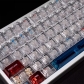 The Galaxy 104+52 PC Clear Backlit Cool Keycaps Set Screen Printing for MX Mechanical Keyboard